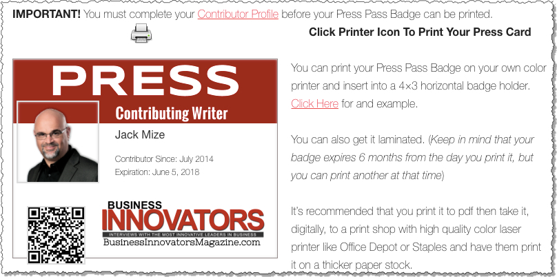 BIM Press Badge